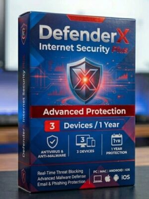 DefenderX Internet Security Plus (3Devices / 1 Year)
